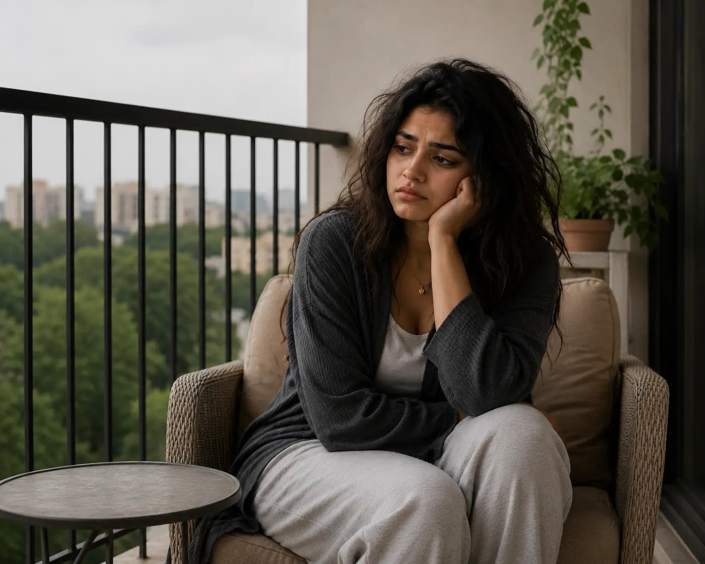 Women stressed about the hair problems faced in modern life