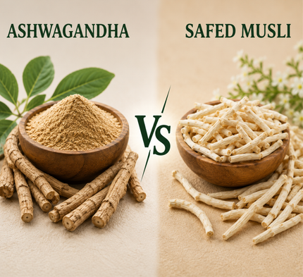 Ashwagandha vs Safed Musli - BeBroot
