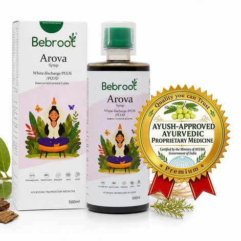 Arova Syrup – AYUSH Certified Ayurvedic Proprietary Medicine for Women's Hormonal Health, Made in India