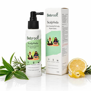 BeBroot ScalpVeda anti-dandruff and scalp repair spray made with ayurvedic herbs