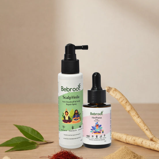 Energy and focus combo pack for women with Ayurvedic supplements for vitality and clarity
