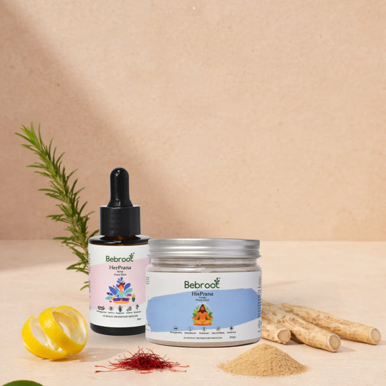HerPrana and HisPrana vitality supplements combo pack by Bebroot