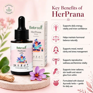 HerPrana Vitality Drops Key Benefits – Boosts Energy, Reduces Stress & Supports Hormonal Wellness for Women