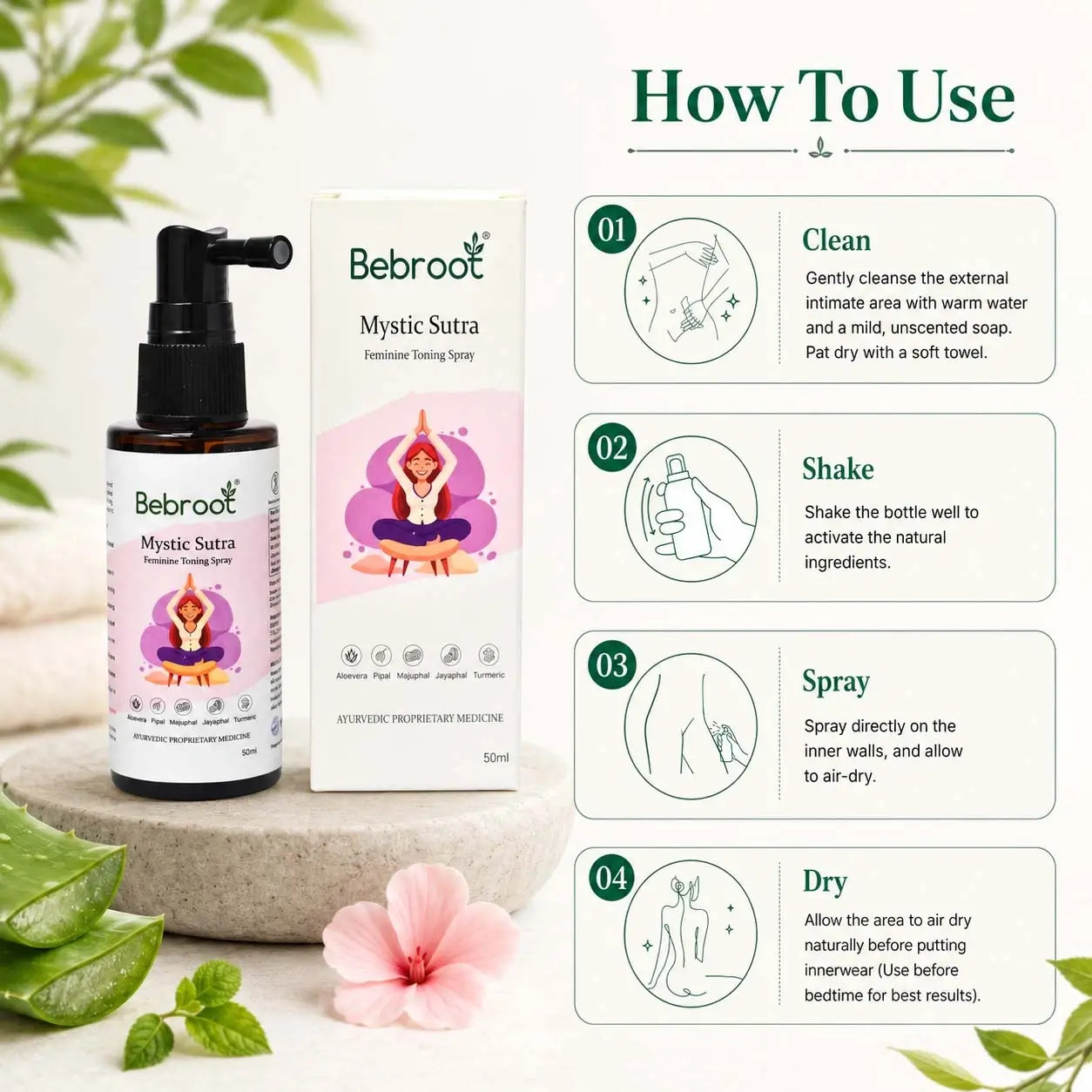 How to Use MysticSutra Feminine Toning Spray – Step-by-Step Guide for Best Intimate Wellness Results