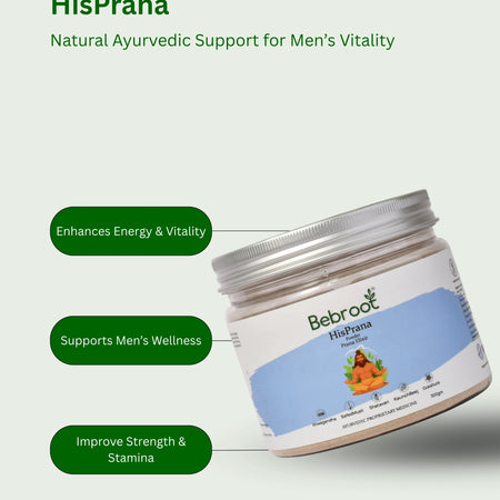 HisPrana a Ayurvedic supplement that supports for men's wellness and improve strength and stamina